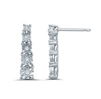 Orecchini Gazzola Gioielli Donna Riviera fanuk 50/50 in Oro bianco Diamante 0.08 Ct EAOX4930-NG - EAOX4930-NG